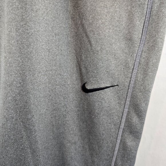 Nike Sweatpants Mens 2XL Grey Thermafit Fleece Athletic Open Hem Sporty Casual - Picture 3 of 12